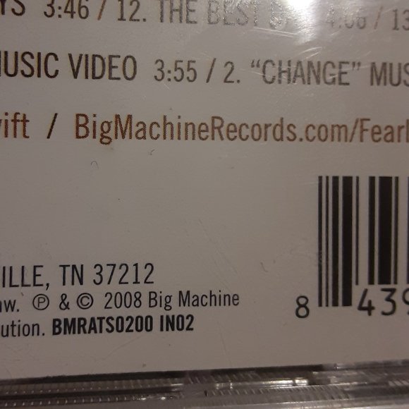 Taylor Swift Fearless CD 2008 and Just For You DVD - Picture 8 of 12